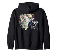 Pink Hummingbird Enjoy The Little Things Humming Bird Sage Sweat à Capuche