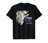 Pink Hummingbird Enjoy The Little Things Humming Bird Sage T-Shirt