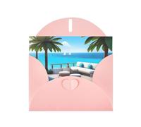 Pink HYTTER Love Island on the S Prints Carte de vœux pour Noël, anniversaires et anniversaires de mariage