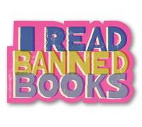 Pink I Read Banned Books Sticker (Pack of 6)