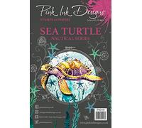 Pink Ink Designs A5 Transparent, Pink Ink Encreur Sea Turtle-Tampon en Photopolymère, Socle en Acrylique-Accessoire pour Carterie, Scrapbooking, Journal, Loisirs