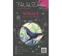 Pink Ink Designs A5 Transparent, Pink Ink Encreur Whale-Tampon en Photopolymère, Socle en Acrylique-Accessoire pour Carterie, Scrapbooking, Journal, Loisirs