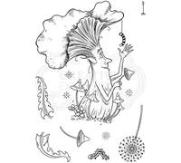 Pink Ink Designs Oyster Frills - Ensemble de tampons transparents, A6
