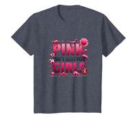 Pink Isn't Just for Girls Pink Boys Dinosaure Soccer Fun T-Shirt, Enfant, Bleu Chiné, 6 Ans