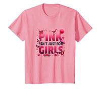 Pink Isn't Just for Girls Pink Boys Dinosaure Soccer Fun T-Shirt, Enfant, Rose, 10 Ans