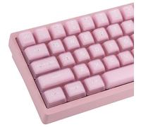 Pink Jade Lot de 142 touches PBT à double tir, profil SA translucide brillant à travers les touches personnalisées pour commutateurs Cherry Mx, disposition ISO ANSI