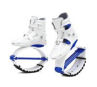 Pink Jumping Shoes Kids Teen Adult Fitness Sports Bouncing Shoes Anti-Gravity Running Boots(36-38/blue and White)