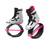 Pink Jumping Shoes Kids Teen Adult Fitness Sports Bouncing Shoes Anti-Gravity Running Boots(36-38/Rose Silver)