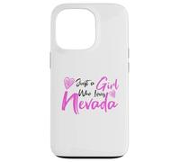 Pink Just a Girl Who Loves Nevada Cute Nevada Girl Coque pour iPhone 13 Pro