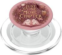 Pink Just One More Chapter Bookish Librarian Reading Book PopSockets PopGrip pour MagSafe