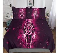 Pink Kaws Housse De Couette Cartoon Characters De Avec Taie D'oreiller D Cartoon Dessin Anim¿¿ En Microfibre Avec Fermeture ¿¿Clai Double£¿Xcm£©