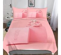 Pink Kaws Parure Cartoon Characters De Lit En Housse De Couettes Imprim¿¿ Housse De Couette Polyester Et Taies D'oreiller Douce Respirante King£¿Xcm£©
