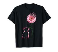 Pink Kitten Chat Octobre Rose Contre le Cancer du Sein T-Shirt
