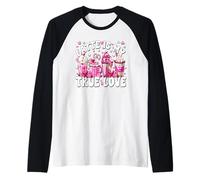Pink Latte Mug Set True Love for Women Valentines Coffee Manche Raglan