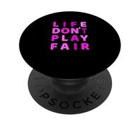 Pink Life Don't Play Fair Pink Graphic PopSockets PopGrip Adhésif