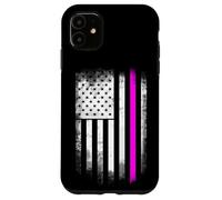 Pink Line Contre Le Cancer Combat statut Anti-Cancer du Sein solidar Coque pour iPhone 11