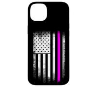 Pink Line Contre Le Cancer Combat statut Anti-Cancer du Sein solidar Coque pour iPhone 14 Plus