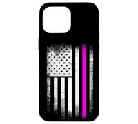 Pink Line Contre Le Cancer Combat statut Anti-Cancer du Sein solidar Coque pour iPhone 16 Pro Max