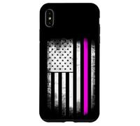 Pink Line Contre Le Cancer Combat statut Anti-Cancer du Sein solidar Coque pour iPhone XS Max