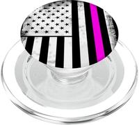 Pink Line Contre Le Cancer Combat statut Anti-Cancer du Sein solidar PopSockets PopGrip pour MagSafe
