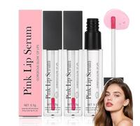 Pink Lip Serum Oil, Lip Gloss Plumper Repulpant Lèvres, Repulpant Levre Puissant, Levre Rose Traitement éclaircissant, Huile A Teinture Lèvres Naturelle à Couleur Changeante, Réduit Les Ridules (3)