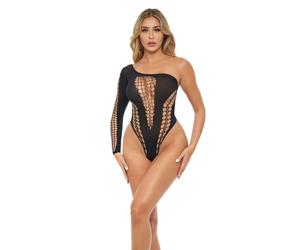 Pink Lipstick Lingerie Body Signe Dollar Black One Size