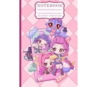 Pink Manga Pop Culture Notebook: Unique Leaf Illustration Interior, Kawaii Anime Characters Gaming Cover for Creative Note Taking and Bullet Journaling.