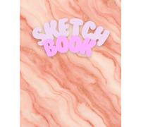 Pink Marble Sketchbook 8x10: Aesthetic Rose Gold Drawing Notebook with Dot Grid Pages - 8x10 Artist Sketchbook for Teens & Adults