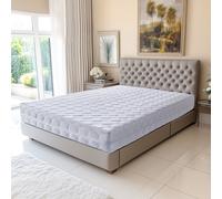 Pink Matelas 160x200 Relaxation Technologie embourrage 100 % polesther Compatible Sommiers Electriques - Hauteur 20 cm - Déhoussable sur 3 côtés - Housse Lavable - Soutien Souple (160_x_200_cm)