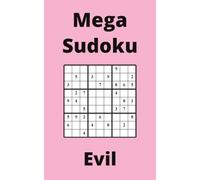 Pink Mega Sudoku Book, 9x9 Puzzles, 150 Pages, 5x8, Evil