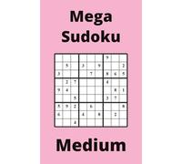 Pink Mega Sudoku Book, 9x9 Puzzles, 50 Pages, 5x8, Medium