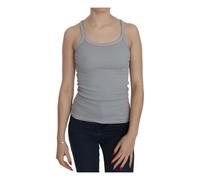 Pink Memories - Chemisier sans manches en coton gris clair - Femme - Tops - Gris - Taille: 42 FR