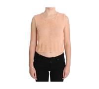 Pink Memories - Gilet Rose Élégant Sans Manches - Femme - Pulls - Rose - Taille: ONE Size