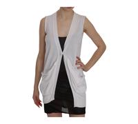 Pink Memories - Gilet sans manches blanc Col en V Décontracté - Femme - Pulls - Blanc - Taille: 38 FR