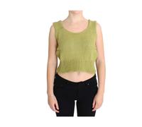 Pink Memories - Gilet tricot sans manches vert - Femme - Pulls - Vert - Taille: ONE Size