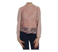 Pink Memories, Femme, Blouses et Chemises, Rose, Taille: 44 FR Blouse Rose en Dentelle Col Bateau