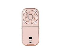 (Pink) Mini Fan,Small Fan Battery Operated, USB Portable Charger Fan, Mini Handheld Fan Desk Fan