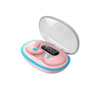 (pink)Mini Sleeping Earphone Bluetooth Earbuds Noise Reduction Wireless Headset