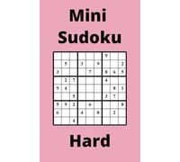 Pink Mini Sudoku Book, 9x9 Puzzles, 250 Pages, 5x8, Hard