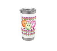 Pink Monster Best Friends Squishy Besties Forever Fraise Gobelet isotherme en acier inoxydable double paroi