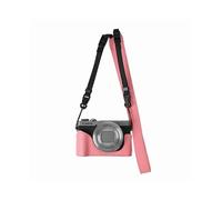 (Pink, Multicolor) For Canon PowerShot G7 X Mark III/G7 X Mark II Camera Case with Shoulder Strap Leather Cover