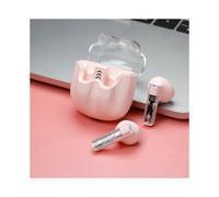 (Pink, Multicolor) W27 Transparent TWS Bluetooth Earphone Noise Reduction Wireless Headset (CE Certified) - Blue