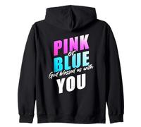 Pink Or Blue God Blessed us... Christian Faith Gender Reveal Sweat à Capuche