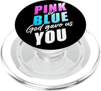 Pink Or Blue God Gave Us You - Christian Faith Gender Reveal PopSockets PopGrip pour MagSafe
