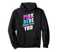 Pink Or Blue God Loves You - Christian Faith Gender Reveal Sweat à Capuche