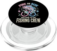 Pink Or Blue Welcome to The Fishing Crew Pêche Pêcheur PopSockets PopGrip pour MagSafe