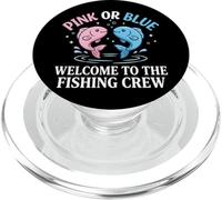 Pink Or Blue Welcome to The Fishing Crew Pêche Pêcheur PopSockets PopGrip pour MagSafe