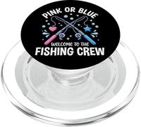 Pink Or Blue Welcome to The Fishing Crew Pêche Pêcheur PopSockets PopGrip pour MagSafe