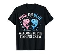 Pink Or Blue Welcome to The Fishing Crew Pêche Pêcheur T-Shirt