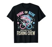 Pink Or Blue Welcome to The Fishing Crew Pêche Pêcheur T-Shirt